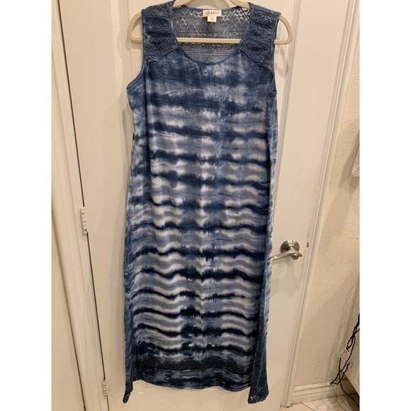 Style&co. Dresses & Skirts - Style And Company Sleeveless Summer Dress Midi, L Ombré Tie Dye Lace Sz 0X